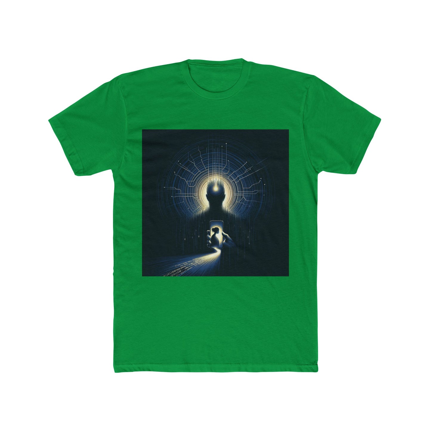 "AI Deception: New Age Catfish - Tech Dystopia T-Shirt" - T-