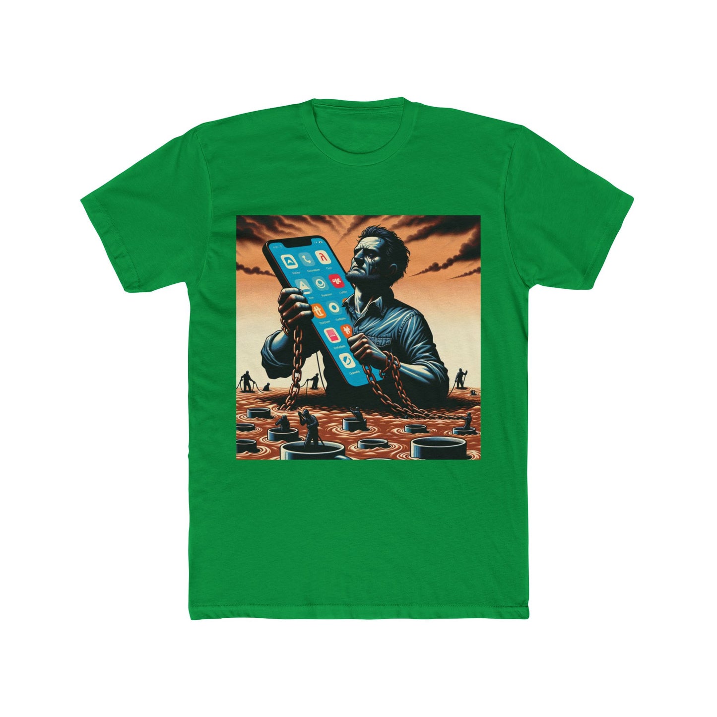 "Gig Economy Nightmares: Outsourced Dreams T-Shirt" - T-Shir
