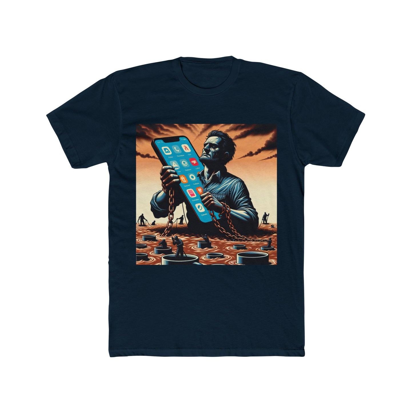"Gig Economy Nightmares: Outsourced Dreams T-Shirt" - T-Shir