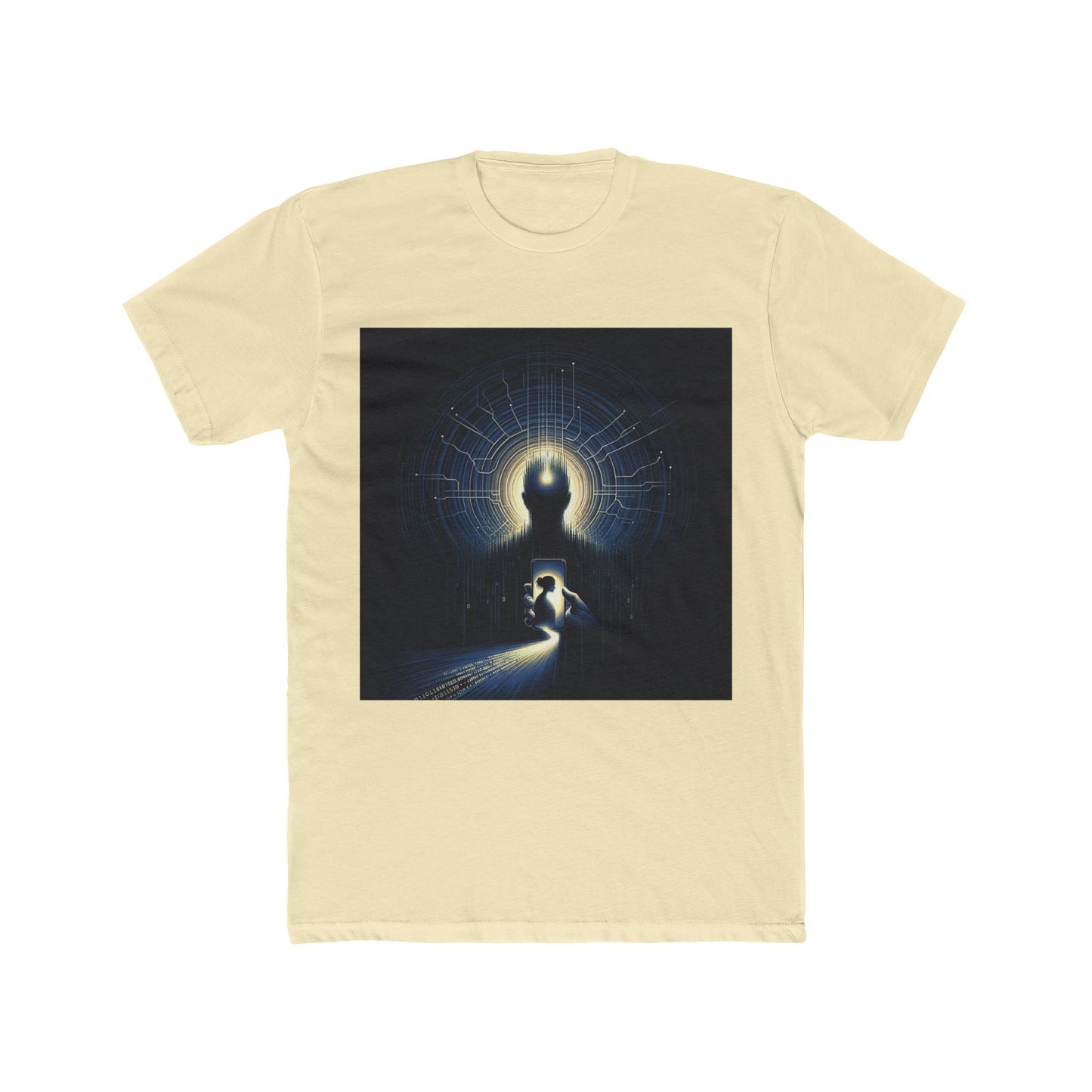 "AI Deception: New Age Catfish - Tech Dystopia T-Shirt" - T-