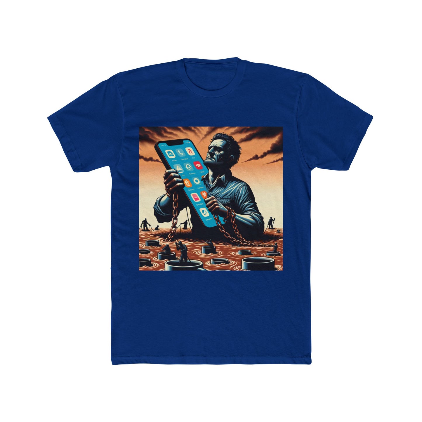 "Gig Economy Nightmares: Outsourced Dreams T-Shirt" - T-Shir