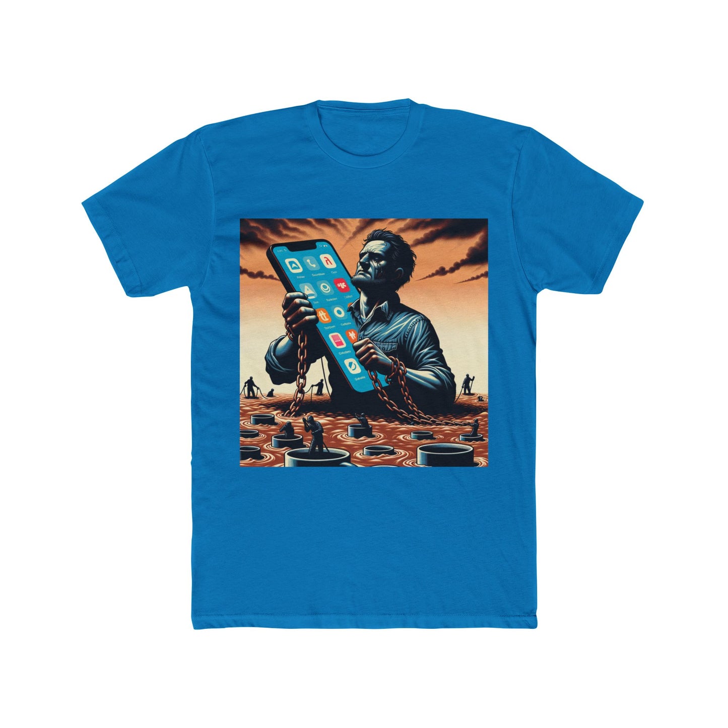 "Gig Economy Nightmares: Outsourced Dreams T-Shirt" - T-Shir