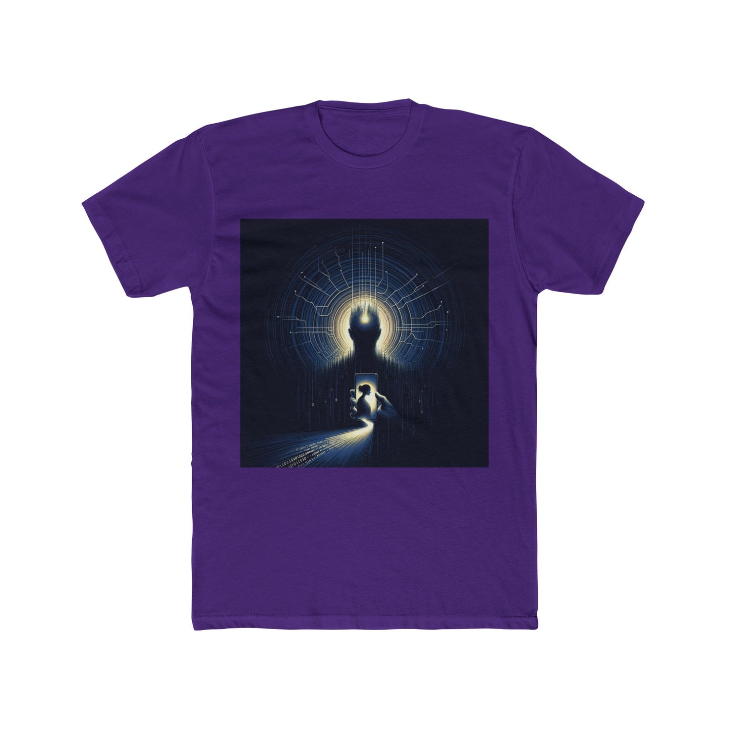 "AI Deception: New Age Catfish - Tech Dystopia T-Shirt" - T-