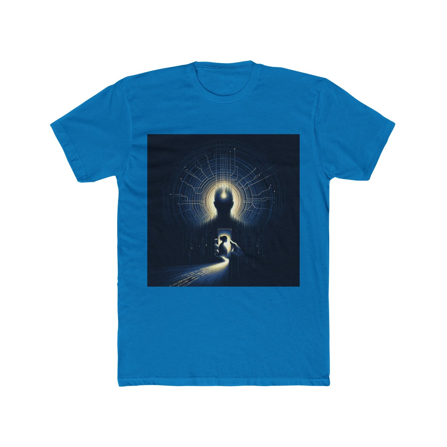 "AI Deception: New Age Catfish - Tech Dystopia T-Shirt" - T-