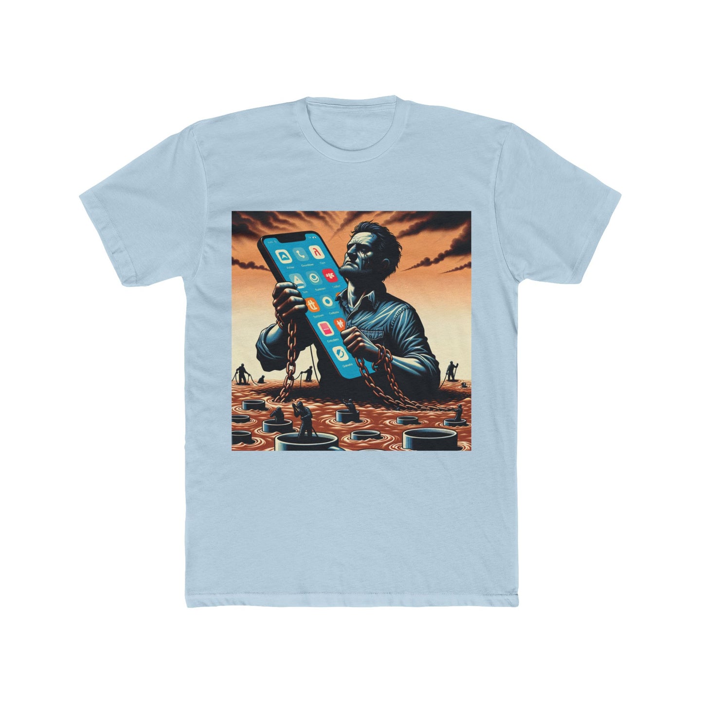 "Gig Economy Nightmares: Outsourced Dreams T-Shirt" - T-Shir