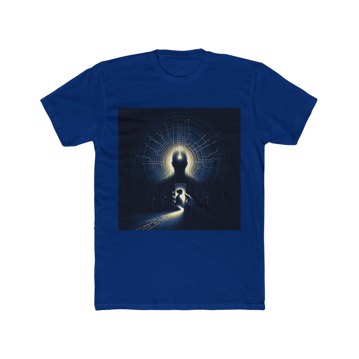 "AI Deception: New Age Catfish - Tech Dystopia T-Shirt" - T-