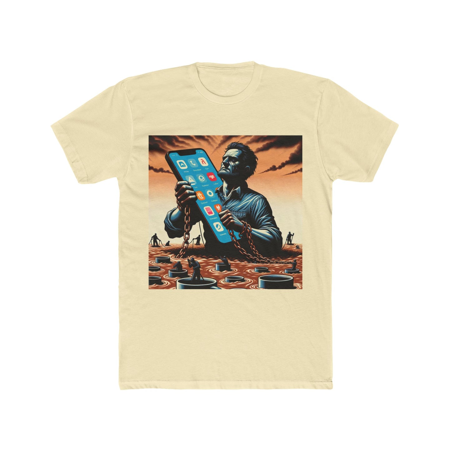 "Gig Economy Nightmares: Outsourced Dreams T-Shirt" - T-Shir