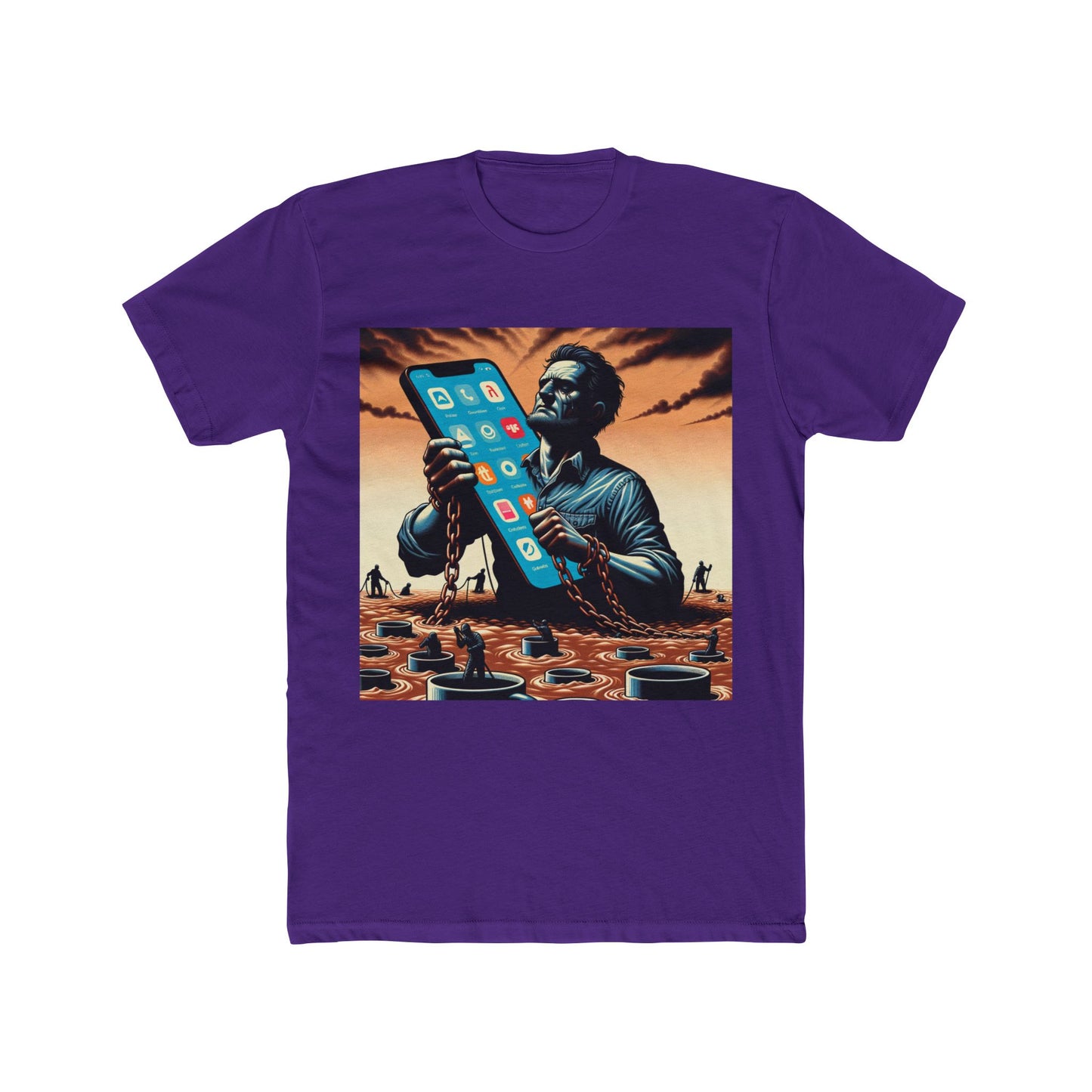 "Gig Economy Nightmares: Outsourced Dreams T-Shirt" - T-Shir