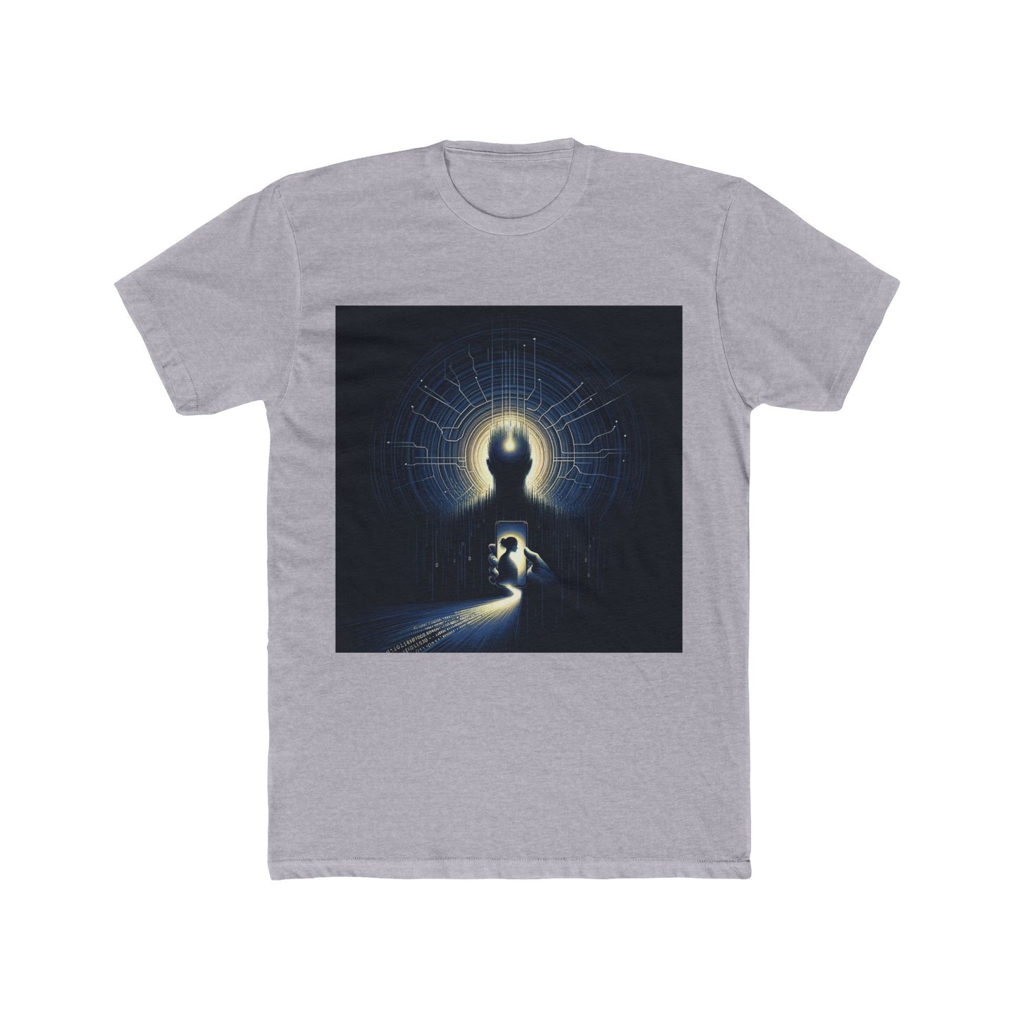 "AI Deception: New Age Catfish - Tech Dystopia T-Shirt" - T-