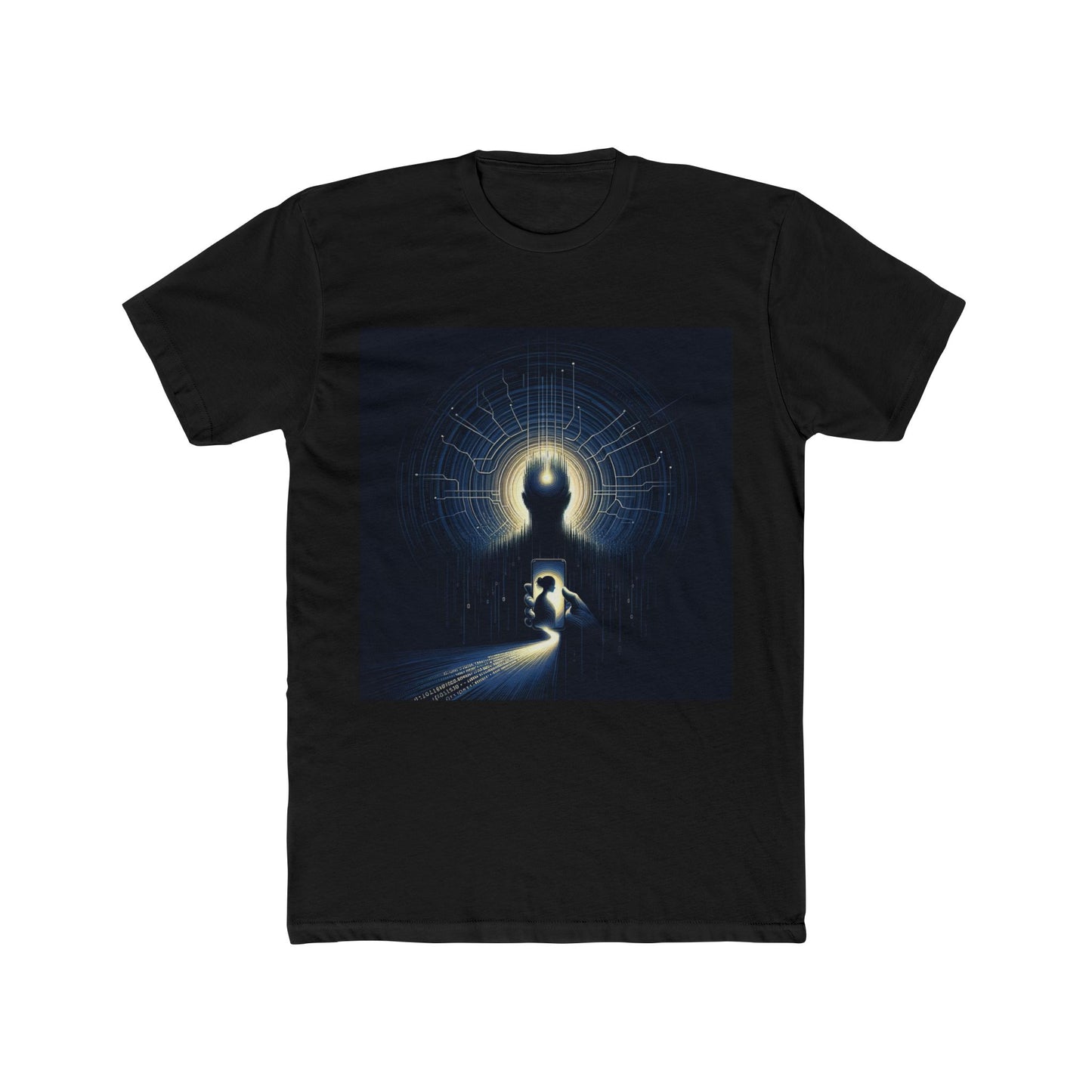 "AI Deception: New Age Catfish - Tech Dystopia T-Shirt" - T-