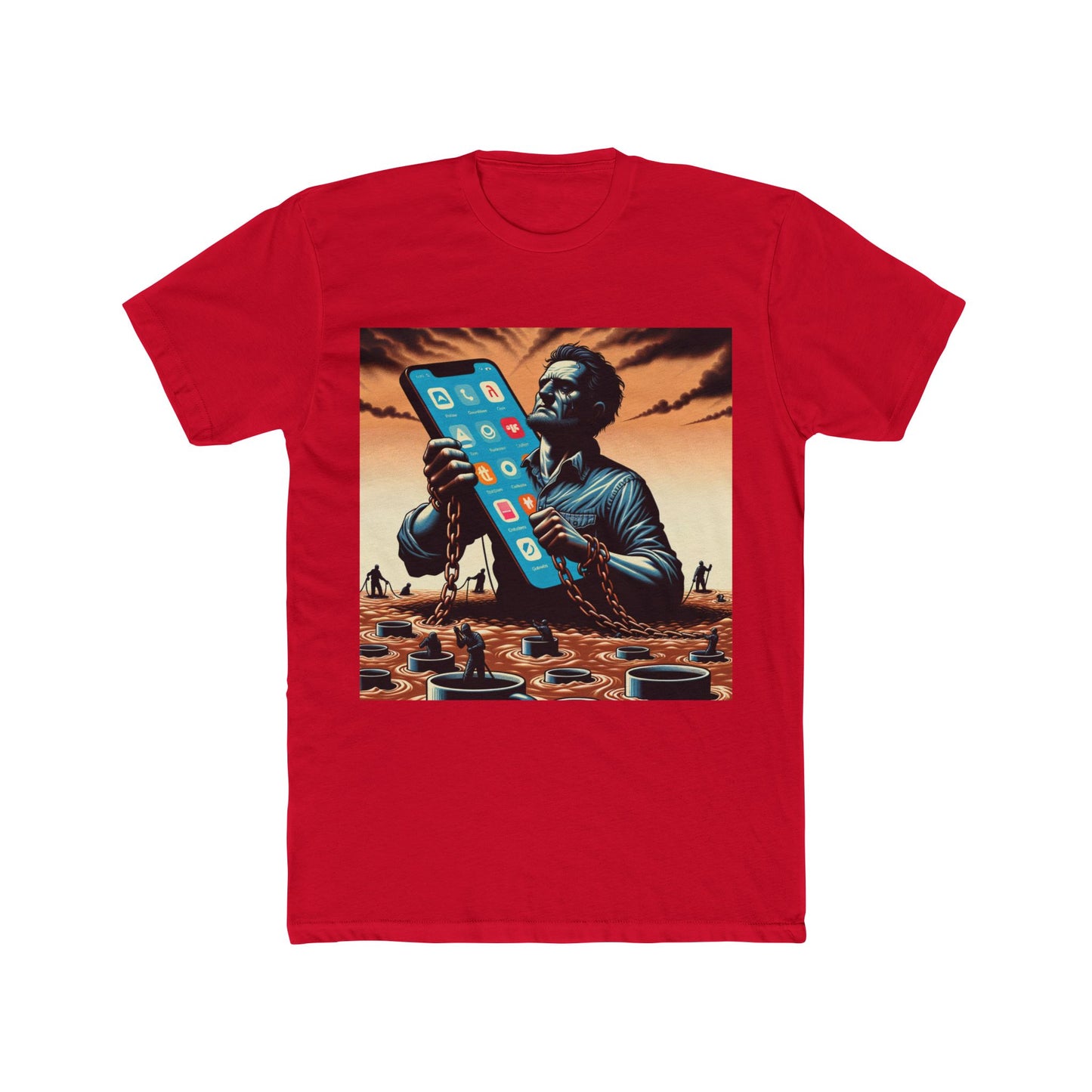 "Gig Economy Nightmares: Outsourced Dreams T-Shirt" - T-Shir