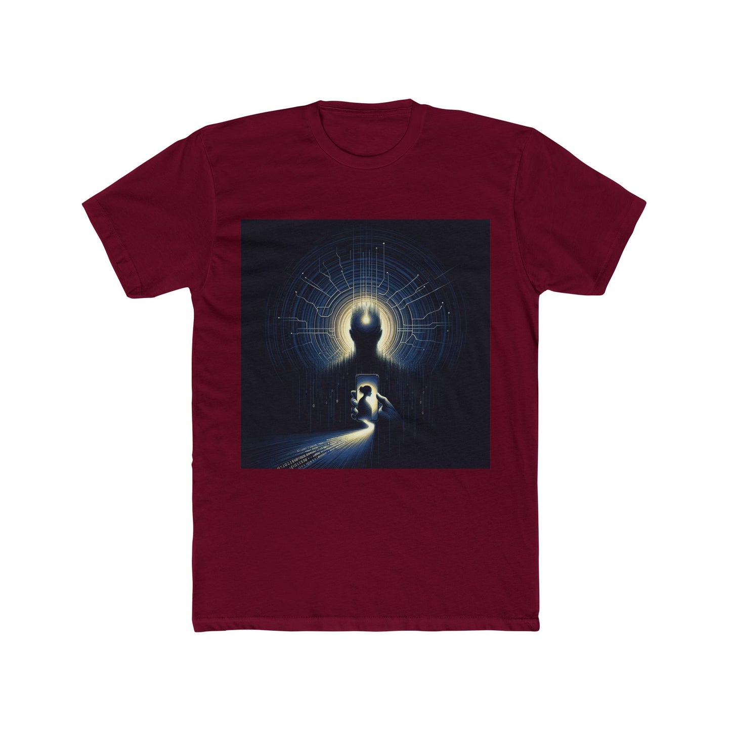 "AI Deception: New Age Catfish - Tech Dystopia T-Shirt" - T-
