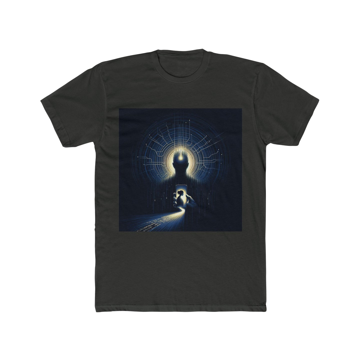 "AI Deception: New Age Catfish - Tech Dystopia T-Shirt" - T-