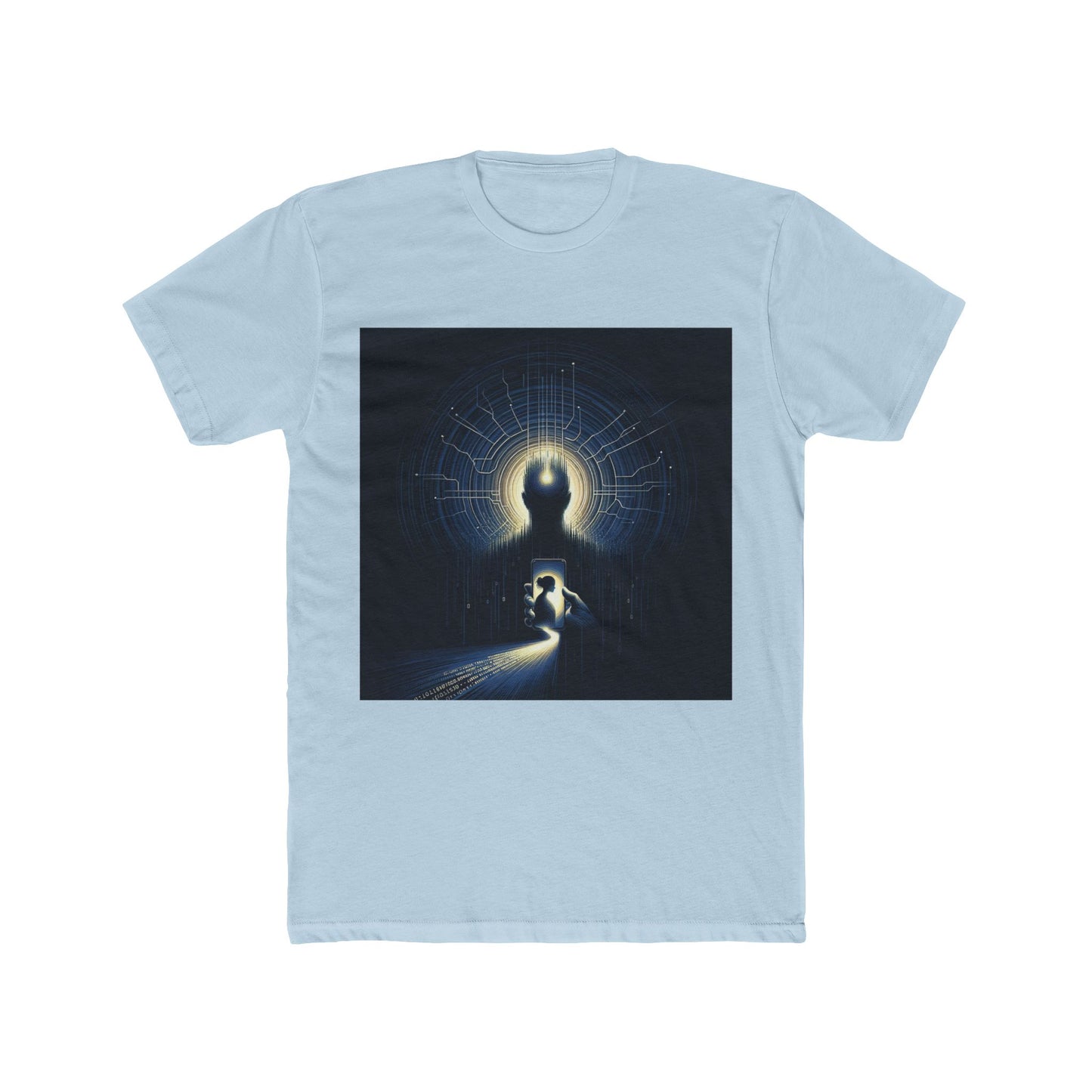 "AI Deception: New Age Catfish - Tech Dystopia T-Shirt" - T-